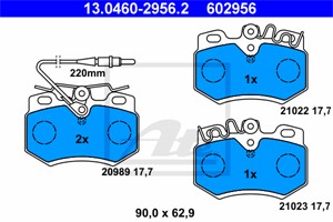 Jarrupalasarja, levyjarru, Etuakseli, PEUGEOT 205 I, 205 II, 205 Cabriolet I, 205 Skåp/halvkombi, 309 I, 309 II, 4250 37, 4250 39, 4250