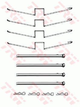 Tarvikesarja, jarrupala TRW PFK358