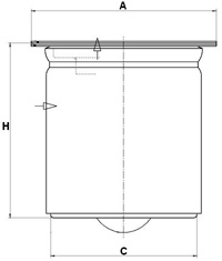 Suodatin, paineilma MANN-FILTER LE 5009