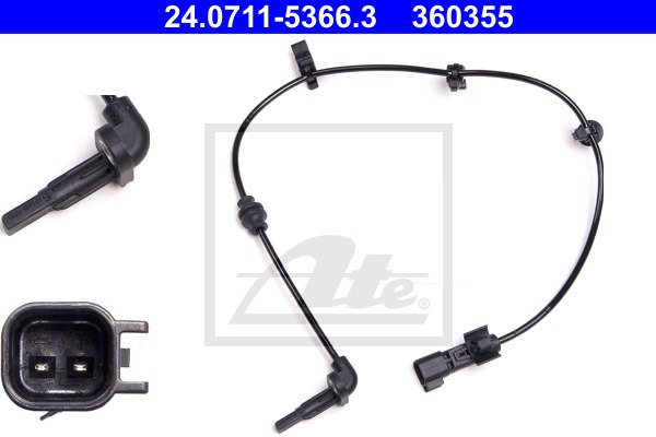 ABS-anturi ATE 24.0711-5366.3