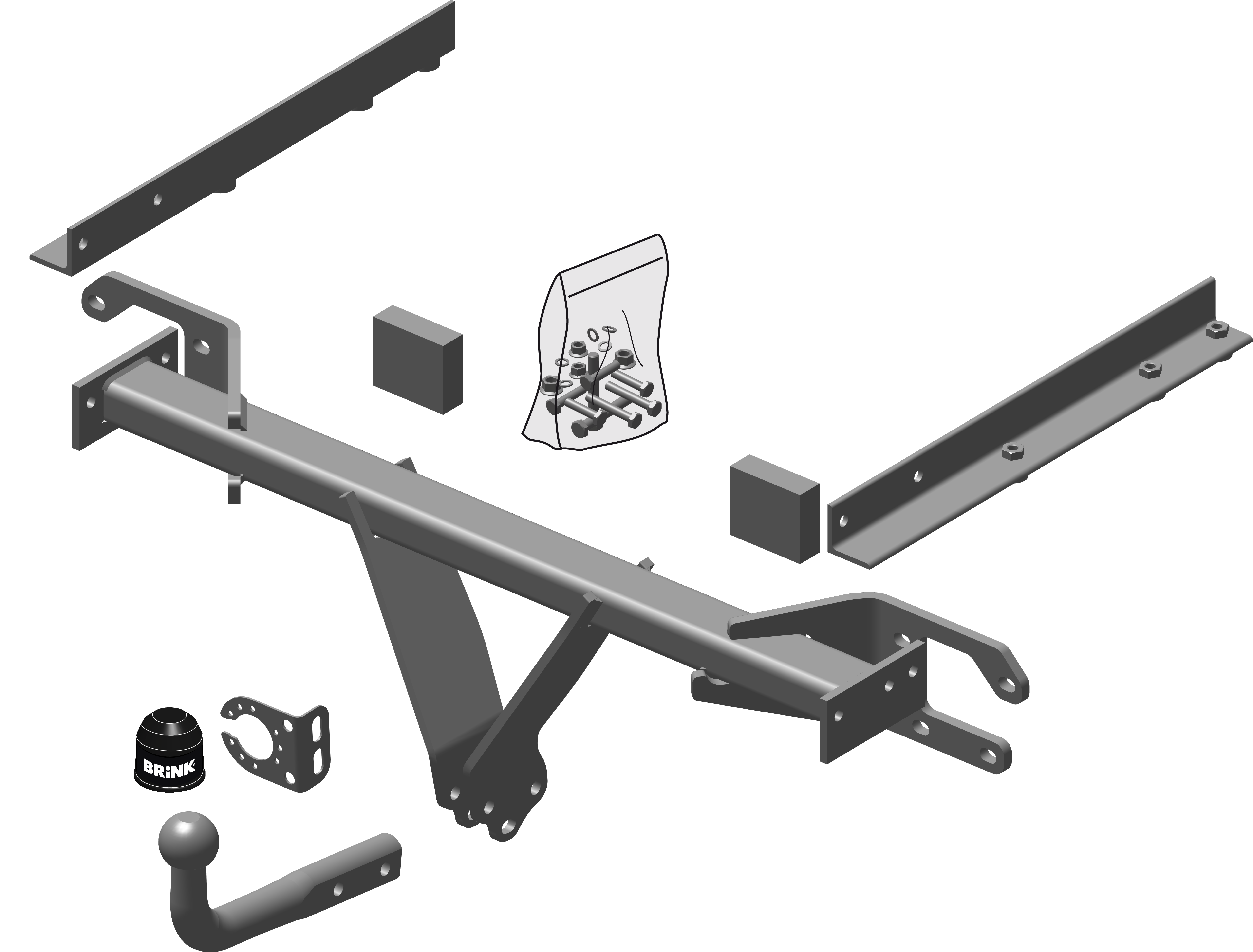 Vetokoukku BRINK 524600 Subaru Outback '09-15