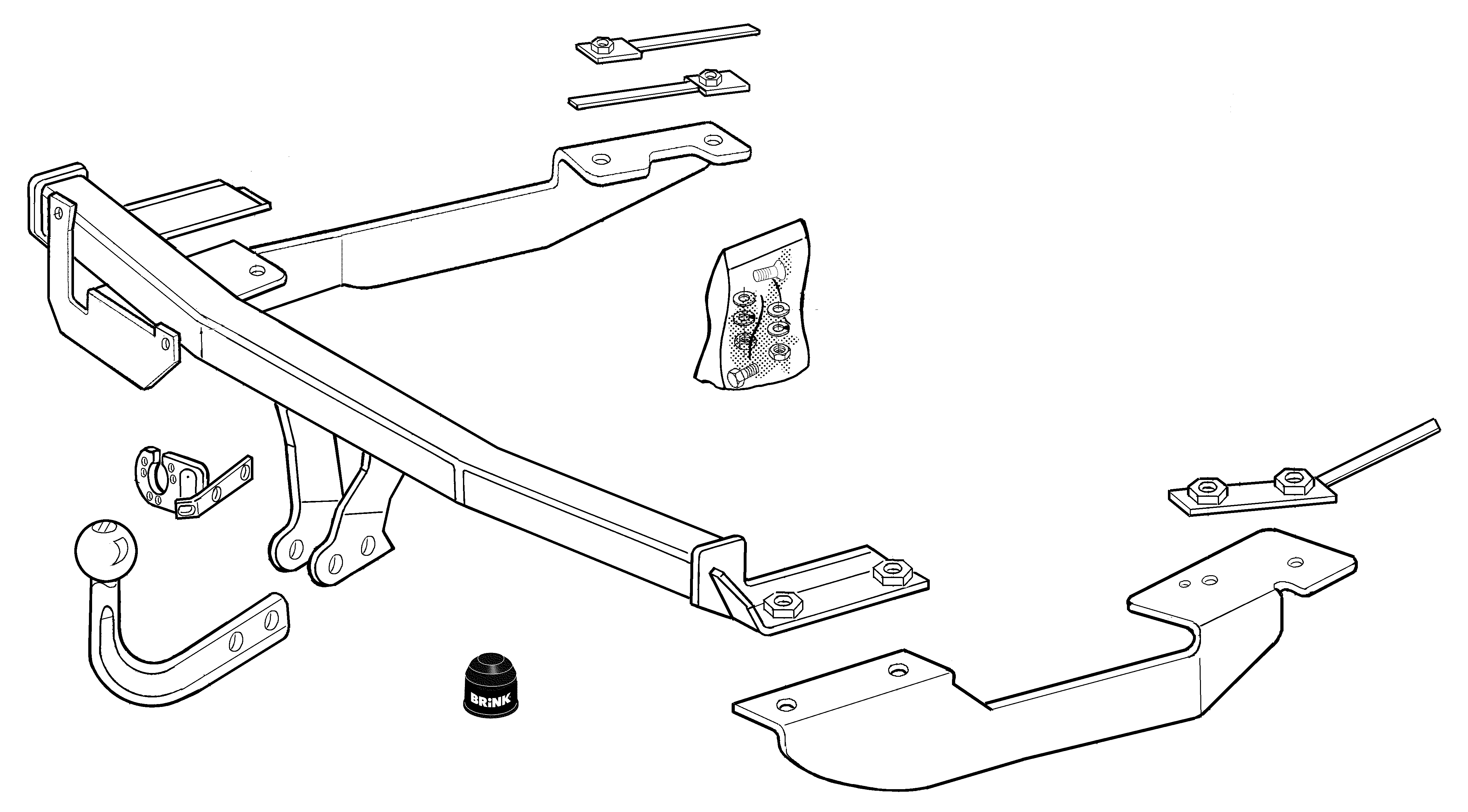 Vetokoukku BRINK 298800 Seat Cordoba '96-02