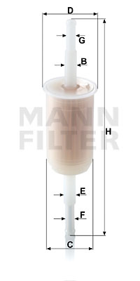 Polttoainesuodatin MANN-FILTER WK 32 (10)