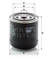 Öljynsuodatin MANN-FILTER W 920/11