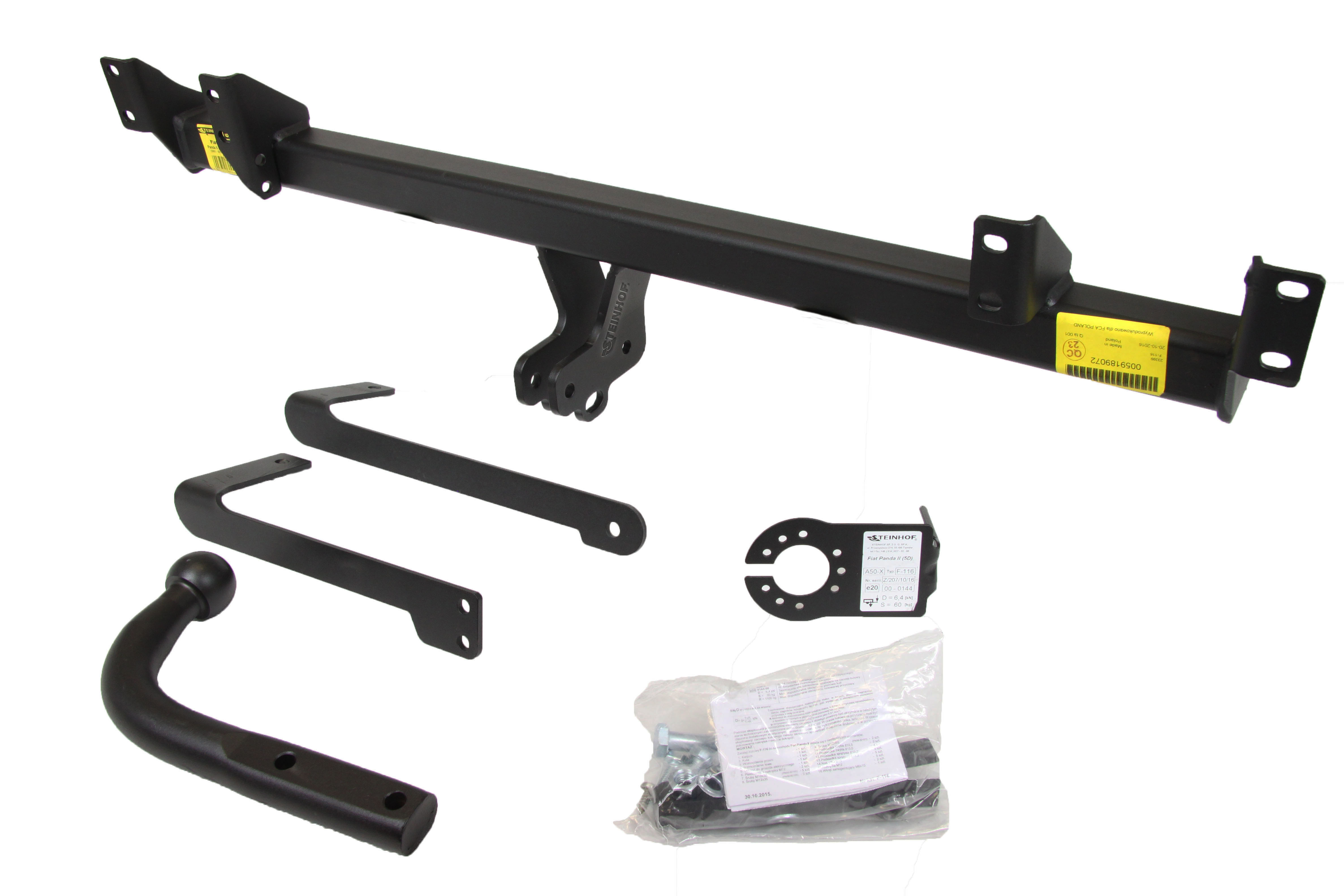 Vetokoukku STEINHOF STF-116 Fiat Panda '03-