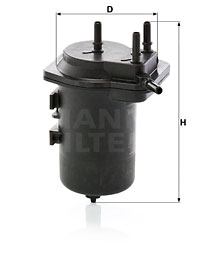 Polttoainesuodatin MANN-FILTER WK 939/6