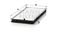 Raitisilmasuodatin MANN-FILTER CU 3338