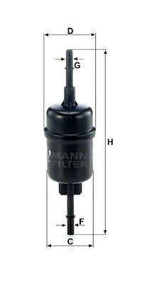 Polttoainesuodatin MANN-FILTER WK 511/2