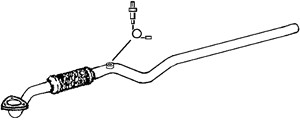 Pakoputki, Edessä, OPEL,VAUXHALL, 5852135, 5854356