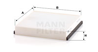 Raitisilmasuodatin MANN-FILTER CU 1931-2