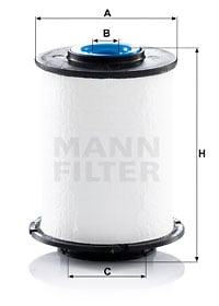 Polttoainesuodatin MANN-FILTER PU 7012 z