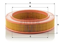 Ilmansuodatin, DACIA,FORD,VAUXHALL, 1228081, 1485 888, 1501 831, 1501 833, 1503 831, 1503 833, 213E 9601 B, 5042978, 5042987, 712 F 9601