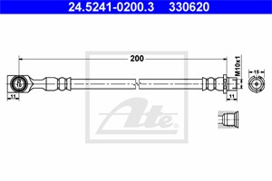 Jarruletku, Taka-akseli, Jarrusatulassa, CHEVROLET,OPEL,VAUXHALL, 55 62 079, 90498331