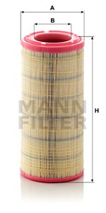 Ilmansuodatin, IVECO, 0.900.0301.0, 006000789F1, 11883618, 1403068, 16546-GG01A, 17741-F9810-71, 1849148, 190 3669, 299 2677, 299 7050,