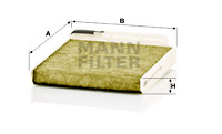 Raitisilmasuodatin MANN-FILTER FP 1829