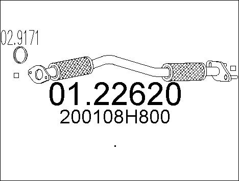Pakoputki MTS 01.22620