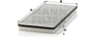 Raitisilmasuodatin MANN-FILTER CUK 3858