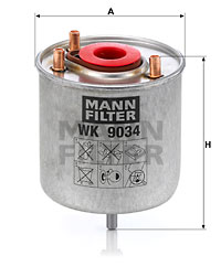 Polttoainesuodatin MANN-FILTER WK 9034 z
