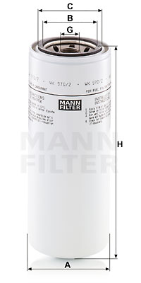Polttoainesuodatin MANN-FILTER WK 970/2