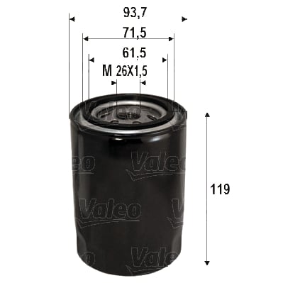 Öljynsuodatin VALEO 586090