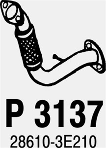 Pakoputki, Edessä, KIA SORENTO I, 28610-3E210