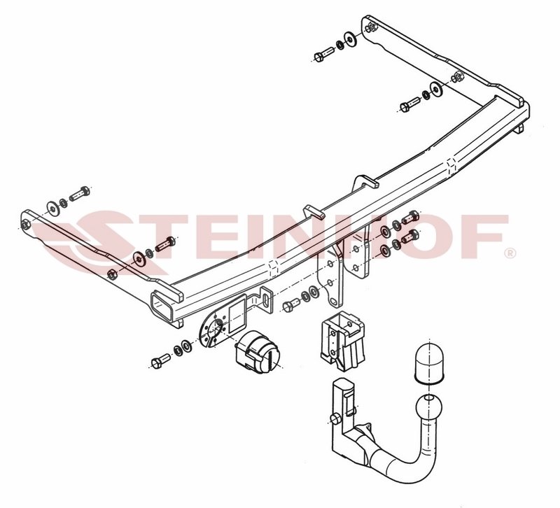 Vetokoukku STEINHOF STA-099 Audi A6, A7 '10-