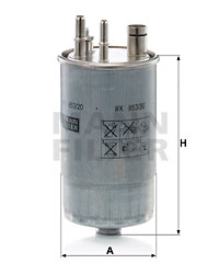 Polttoainesuodatin MANN-FILTER WK 853/20