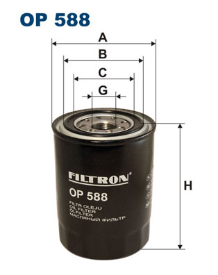 Öljynsuodatin FILTRON OP 588