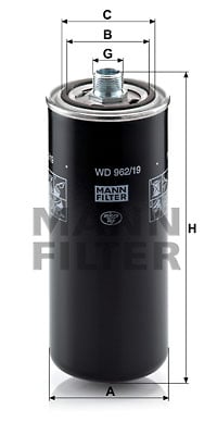 Hydrauliikkasuodatin, automaattivaihteisto MANN-FILTER WD 962/19