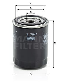 Öljynsuodatin MANN-FILTER W 7041