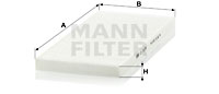 Raitisilmasuodatin MANN-FILTER CU 3138