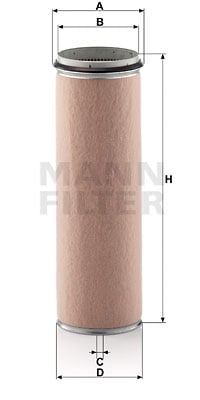 Toisioilmasuodatin MANN-FILTER CF 1600
