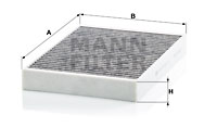 Raitisilmasuodatin MANN-FILTER CUK 34 003
