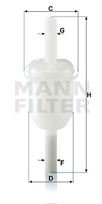 Polttoainesuodatin MANN-FILTER WK 31/4 (10)