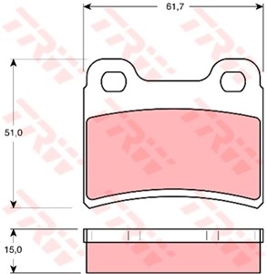 Jarrupalasarja, levyjarru, Taka-akseli, FORD,KIA, 0K20H-3323Z, 6500959, 91AB-2M008-BC