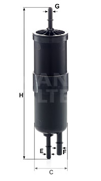 Polttoainesuodatin MANN-FILTER WK 6030