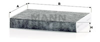 Raitisilmasuodatin MANN-FILTER CUK 27 009