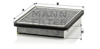 Raitisilmasuodatin MANN-FILTER CUK 21 006