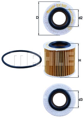 Öljynsuodatin KNECHT OX 360D