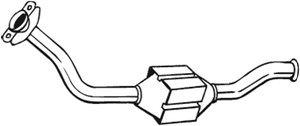 Katalysaattori, Edessä, CITROËN,FIAT,PEUGEOT, 1475681080, 1477704080, 1705E3, 1705R7, 1705R8