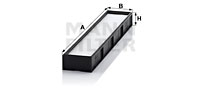 Raitisilmasuodatin MANN-FILTER CU 5041