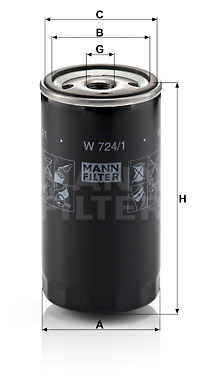 Öljynsuodatin MANN-FILTER W 724/1