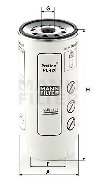 Polttoainesuodatin MANN-FILTER PL 420 x