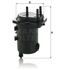 Polttoainesuodatin MANN-FILTER WK 939/17 x