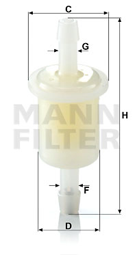 Polttoainesuodatin MANN-FILTER WK 21 (10)