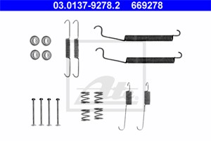 Tarvikesarja, jarrukengät, Taka-akseli, PEUGEOT,RENAULT, 4308 68, 60 01 547 628, 77 01 208 856, 77 01 209 589