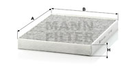 Raitisilmasuodatin MANN-FILTER CUK 2842