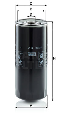 Öljynsuodatin MANN-FILTER W 11 102/22