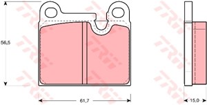 Jarrupalasarja, levyjarru, Etuakseli, Taka-akseli, PORSCHE 911, 911 Cabriolet, 911 Targa, 912 Targa, 924, 911 352 903 00, 911 352 949 00