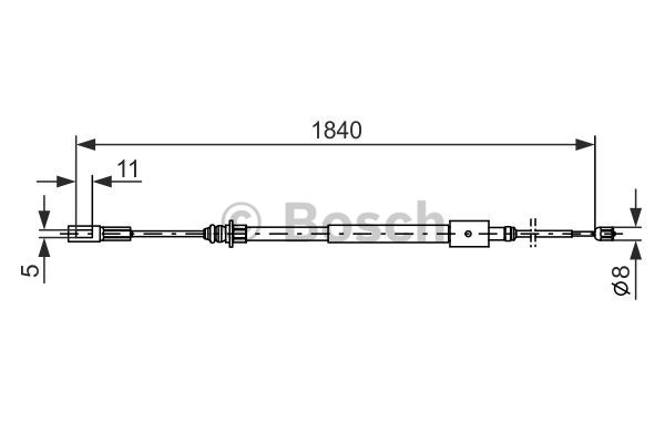 Käsijarruvaijeri BOSCH 1 987 477 712